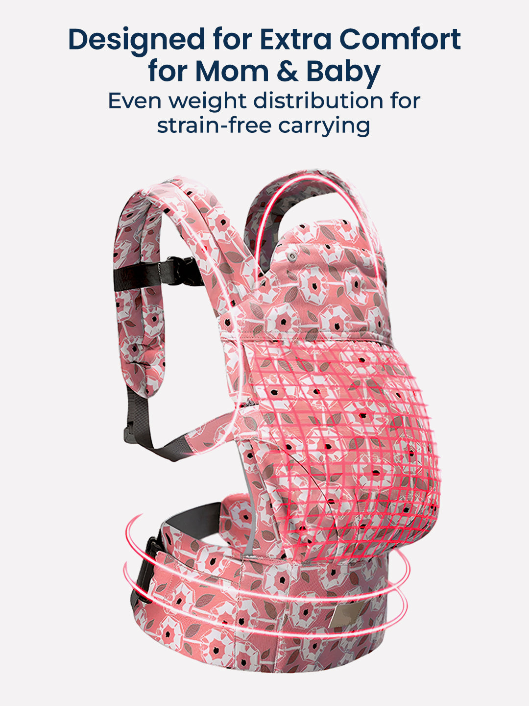 Polka Tots Unisex Peach Baby Carrier