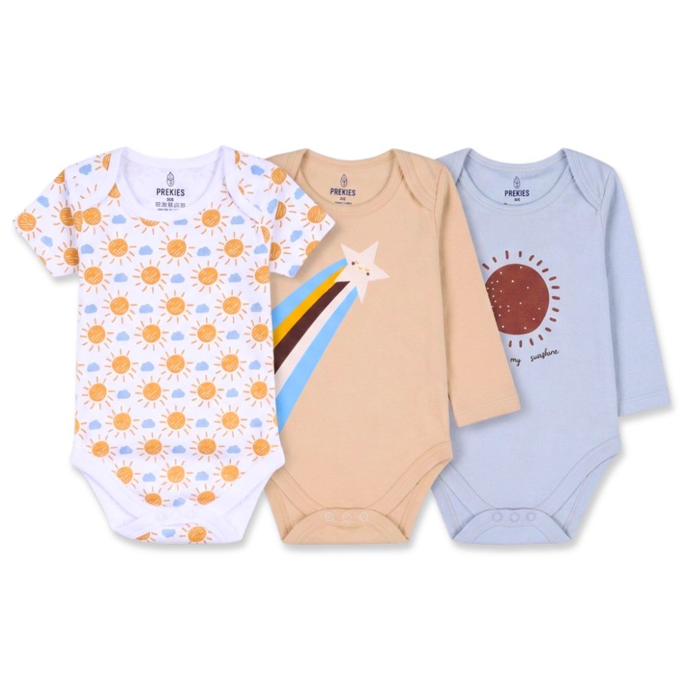 PREKIES Onesie - Set Of 3 - Rainbow Print