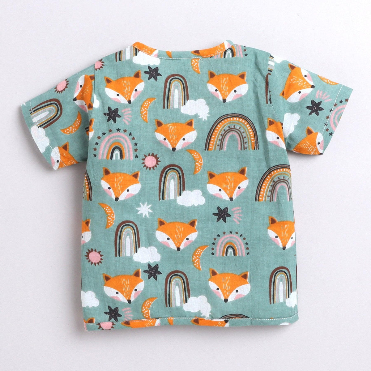 Polka Tots Unisex Multi-Color Cotton Half Sleeve Jablas (Pack Of 3) (1-3 Months)