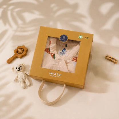 Prekies Muslin Set & Suit Mushi Baby Print