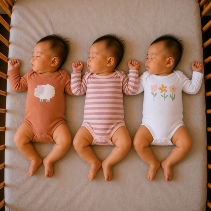 PREKIES Onesie - Set Of 3 - Flower Print