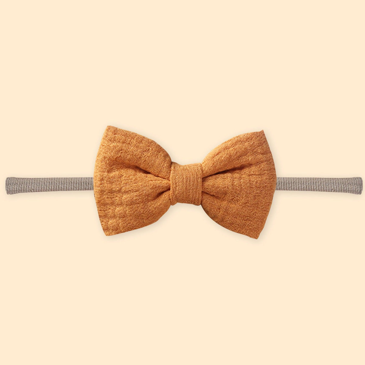 Polka Tots Orange Cotton Floral Print Bow Headband with Reversible Bandana Bib (Set of 3) 12-18 Months