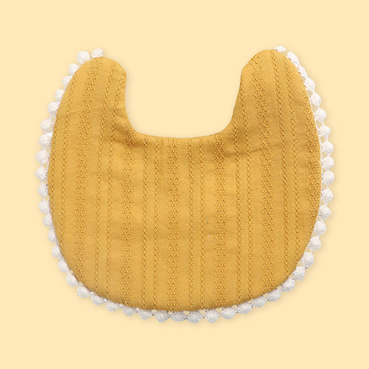 Polka Tots Bow Headband with Bib Set Solid Yellow [HBBSY234] [Polka Tots]