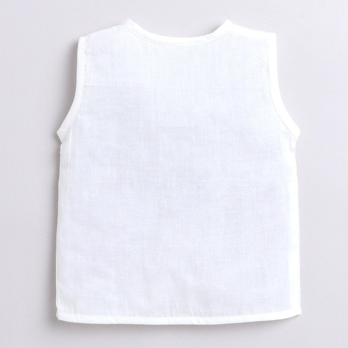 Polka Tots Unisex Multi-Color Cotton Sleeveless Jablas (Pack Of 3) (0 Months)