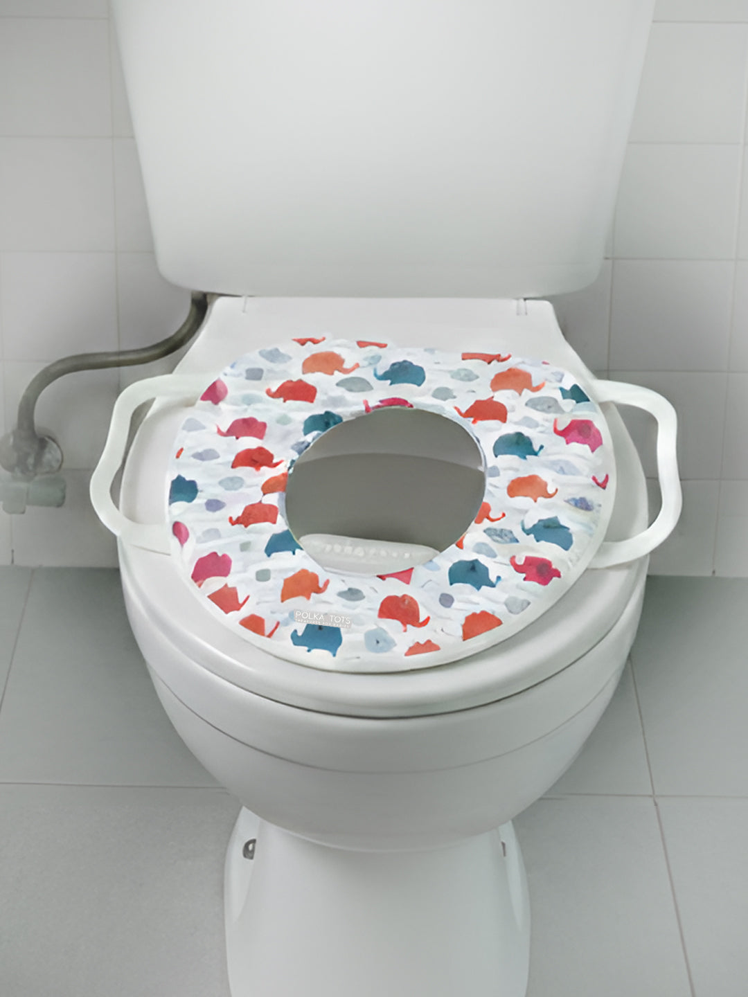 Polka Tots Hop Pop Potty Seat For Your Baby Kid - White
