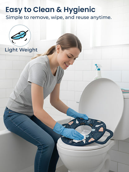 Polka Tots Hop Pop Potty Seat For Your Baby Kid For Your Baby Kid - Blue