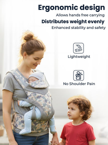 Polka Tots Unisex Grey Baby Carrier