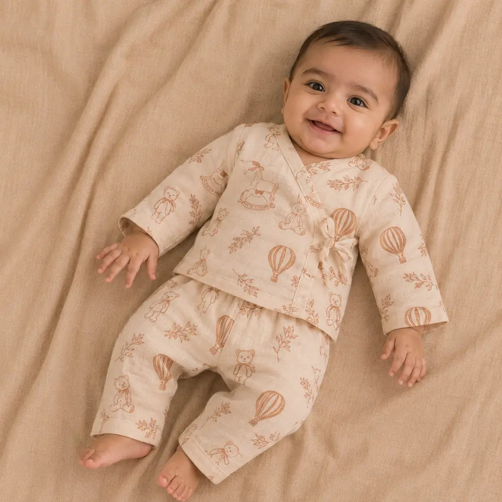 Prekies Muslin Set & Suit Sky Dreamer Print