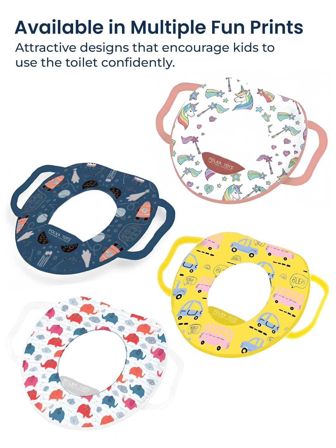 Polka Tots Hop Pop Potty Seat For Your Baby Kid For Your Baby Kid - Pink