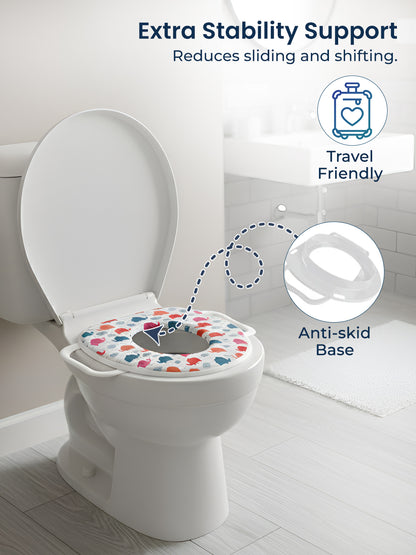 Polka Tots Hop Pop Potty Seat For Your Baby Kid - White
