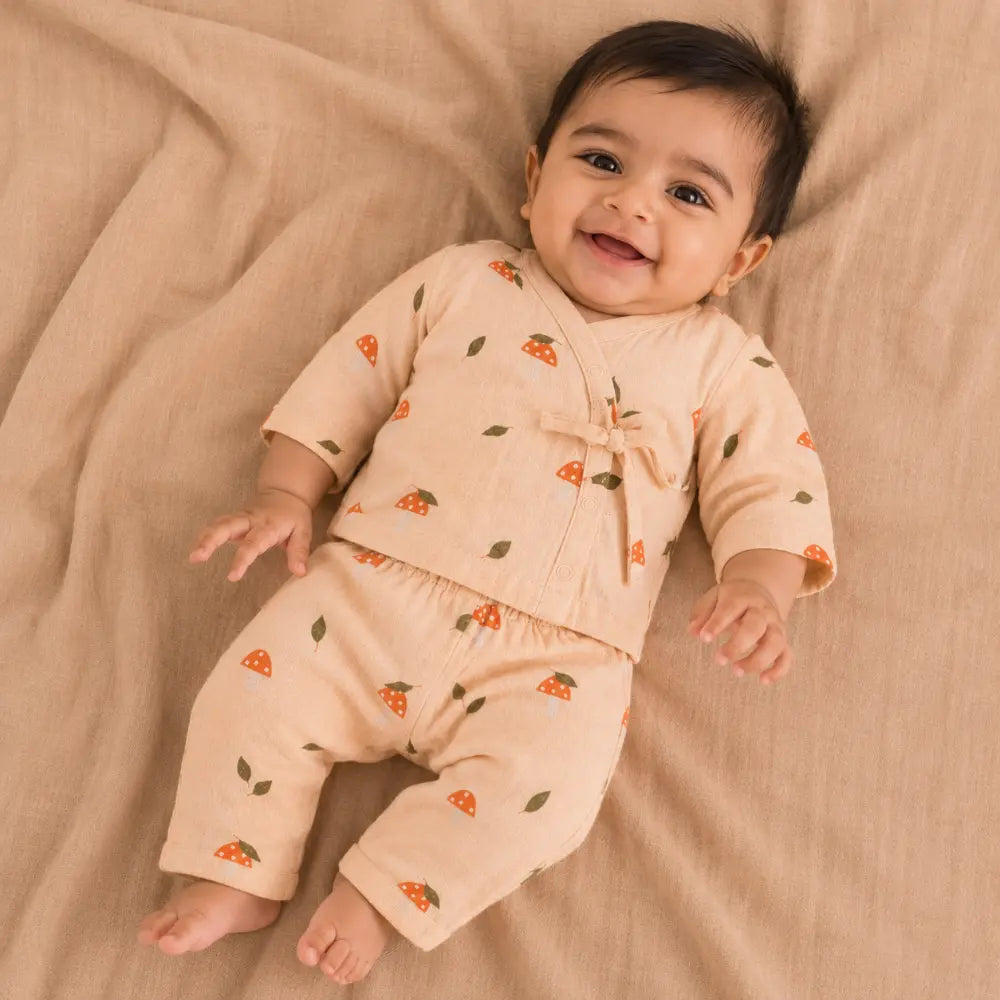 Prekies Muslin Set & Suit Mushi Baby Print