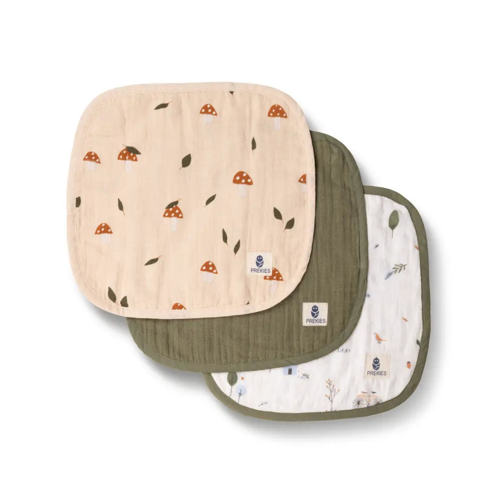 Prekies Muslin Wash Cloth Little Explorer print