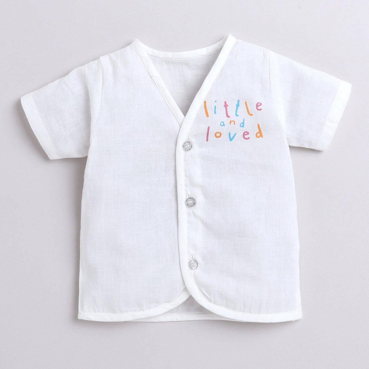 Polka Tots Unisex Multi-Color Cotton Half Sleeve Jablas (Pack Of 3) (0 Months)