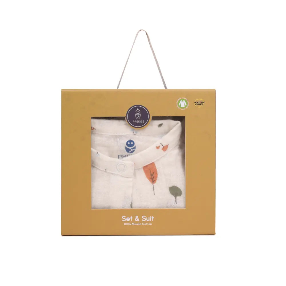 Prekies Muslin Set & Suit Little Explorer With Cycle Print