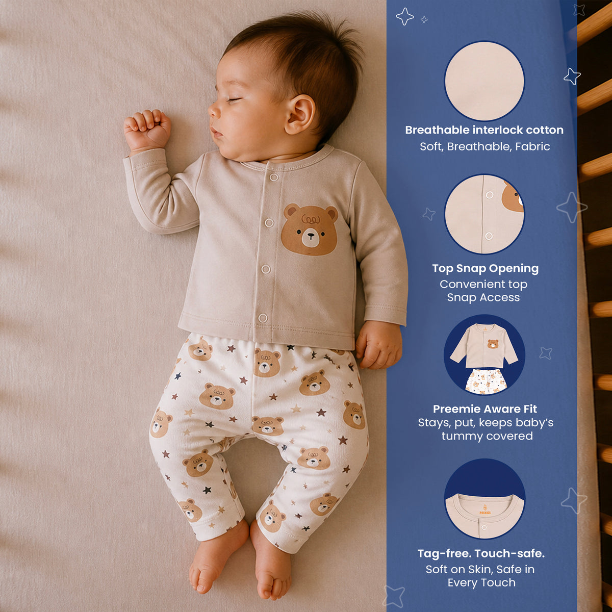 PREKIES Set & Suit - Teddy Print