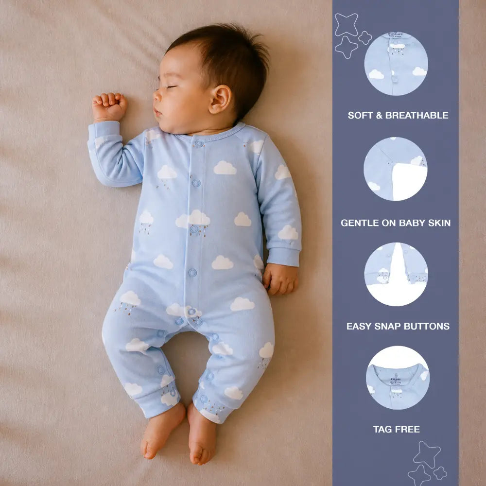 PREKIES Romper - Cloud Print