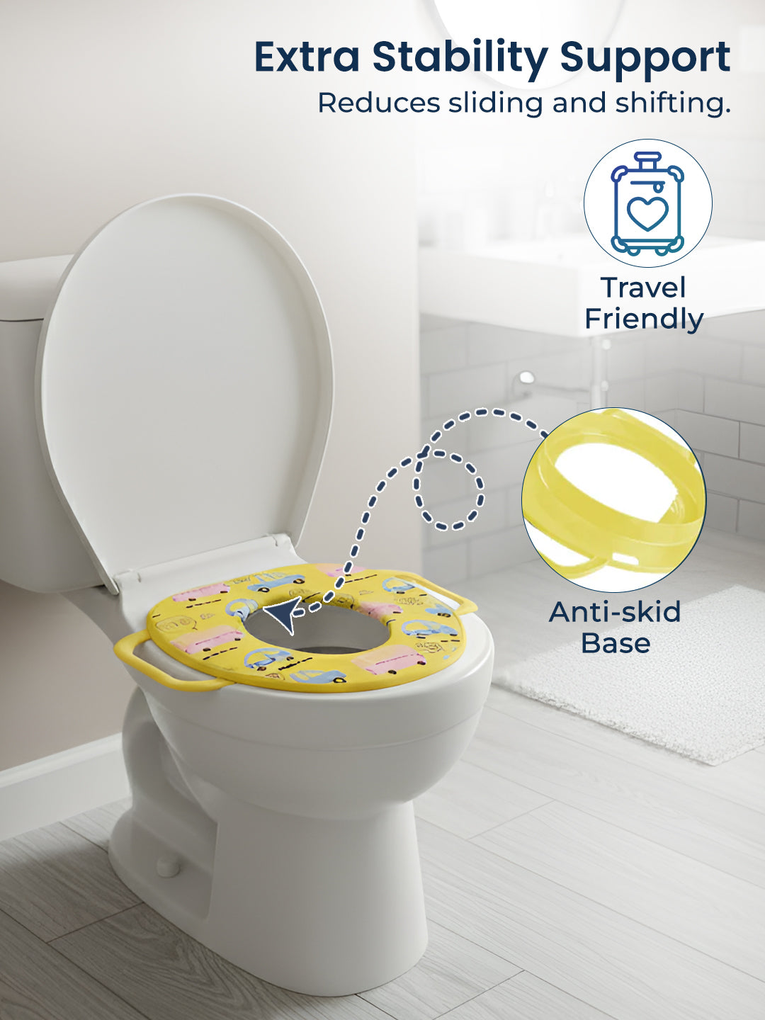 Polka Tots Hop Pop Potty Seat For Your Baby Kid For Your Baby Kid - Yellow