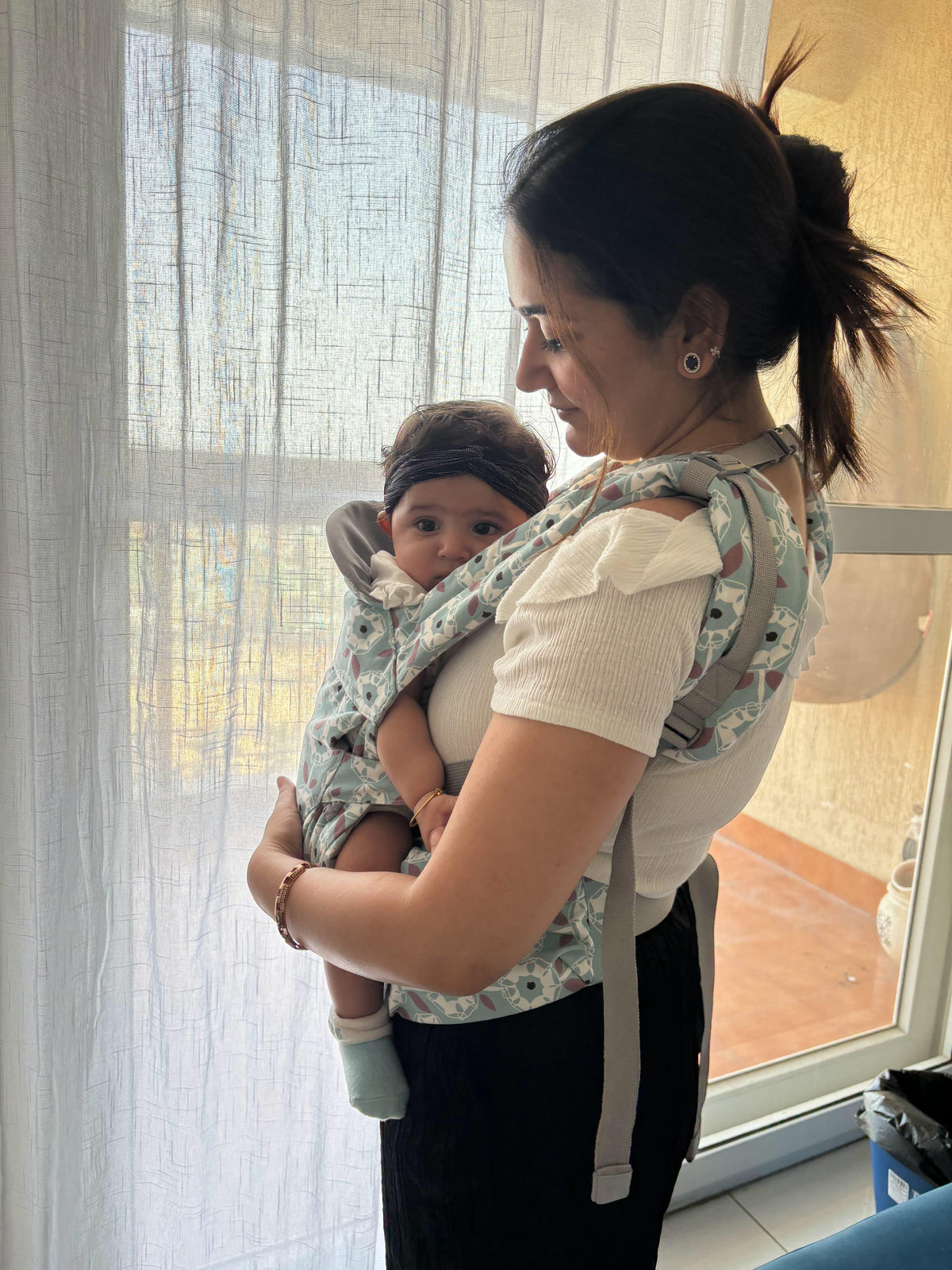Polka Tots Unisex Green Baby Carrier