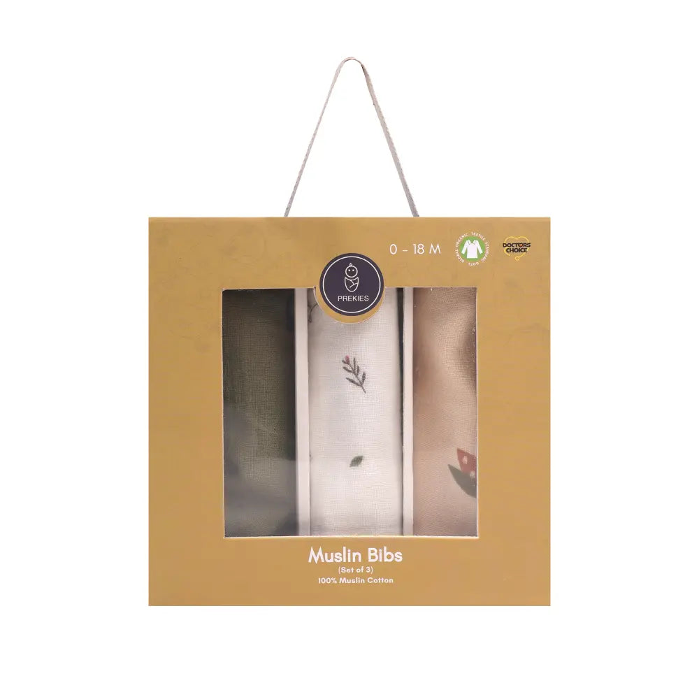 Prekies Muslin Bib Little Explorer print