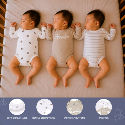 PREKIES Onesie - Set Of 3 - Newbie Print