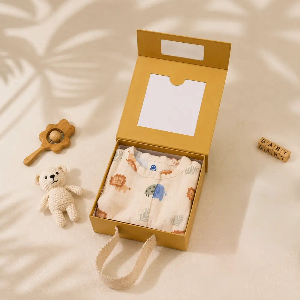 Prekies Muslin Safari Trail Lion Print Set & Suit