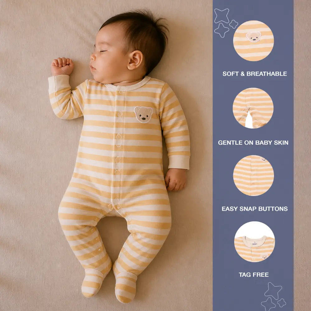PREKIES Romper - Bear Face Print