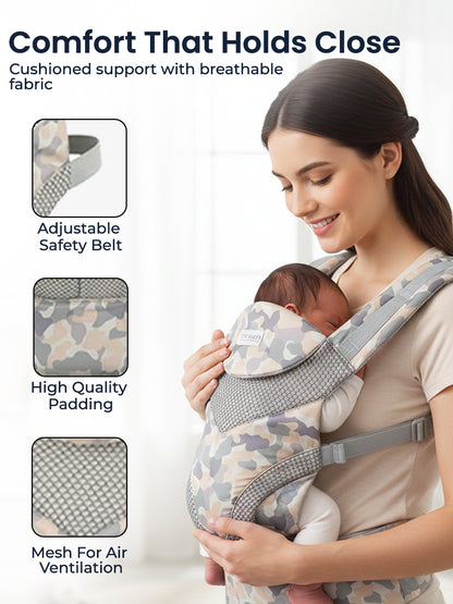 Polka Tots Unisex Grey Baby Carrier