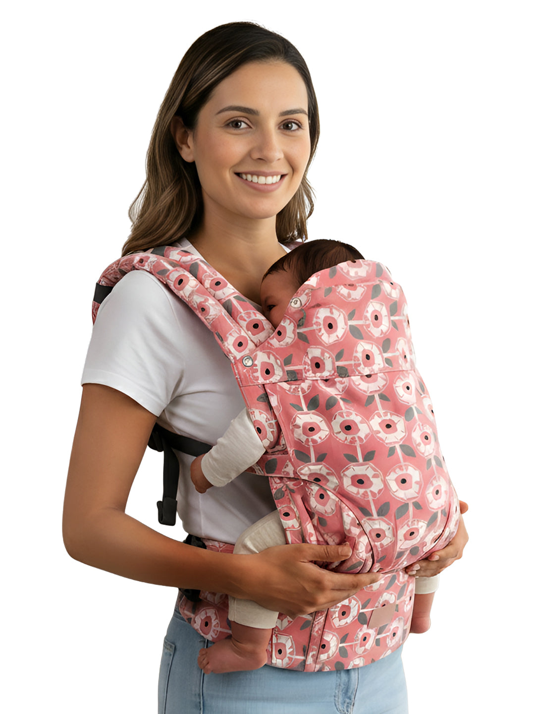 Polka Tots Unisex Peach Baby Carrier