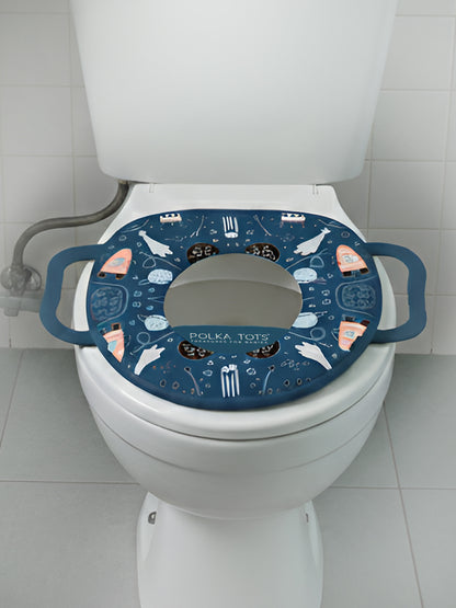 Polka Tots Hop Pop Potty Seat For Your Baby Kid For Your Baby Kid - Blue