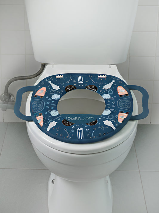 Polka Tots Hop Pop Potty Seat For Your Baby Kid For Your Baby Kid - Blue