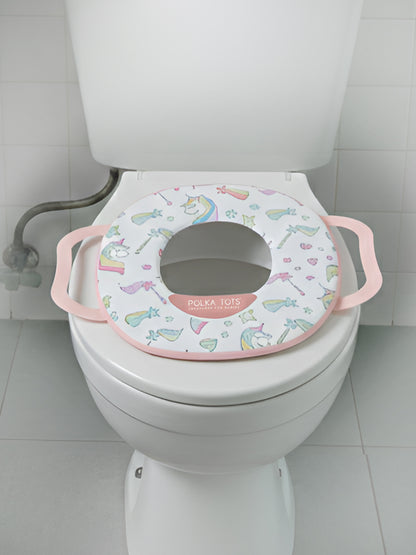 Polka Tots Hop Pop Potty Seat For Your Baby Kid For Your Baby Kid - Pink