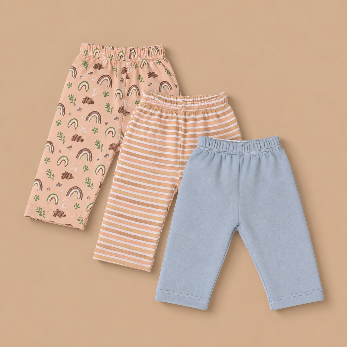 PREKIES Set Of 3 Pyajamas - Rainbow Print