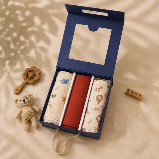 Prekies Muslin Swaddle Sheet Safari Trail Print