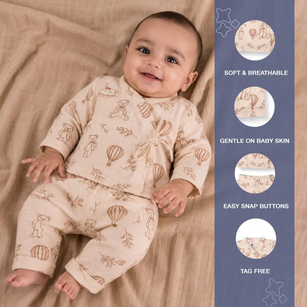 Prekies Muslin Set & Suit Sky Dreamer Print