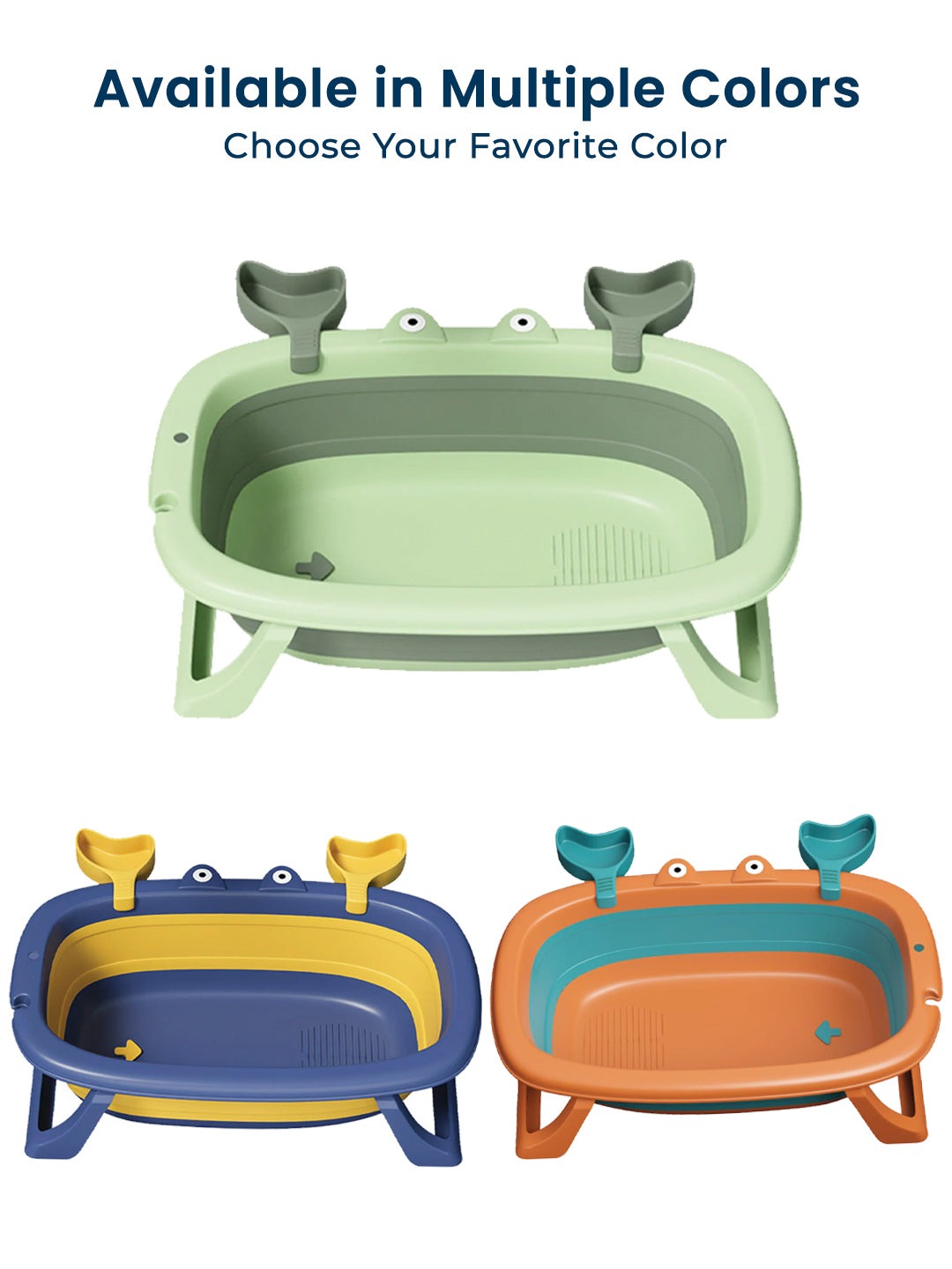 Polka Tots Splish Splash Foldable Bathtub - Green