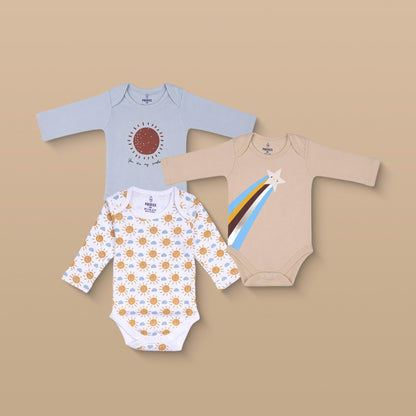 PREKIES Onesie - Set Of 3 - Rainbow Print