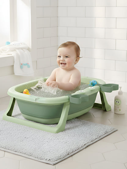 Polka Tots Splish Splash Foldable Bathtub - Green