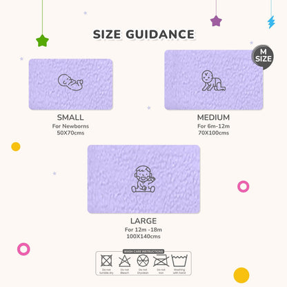 R for Rabbit Dry Nap Bliss Premium Pee Protector Sheet Purple