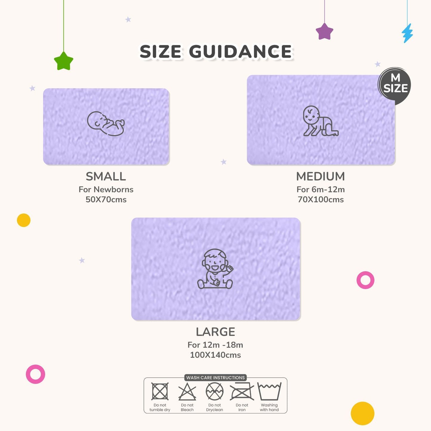 R for Rabbit Dry Nap Bliss Premium Pee Protector Sheet Purple