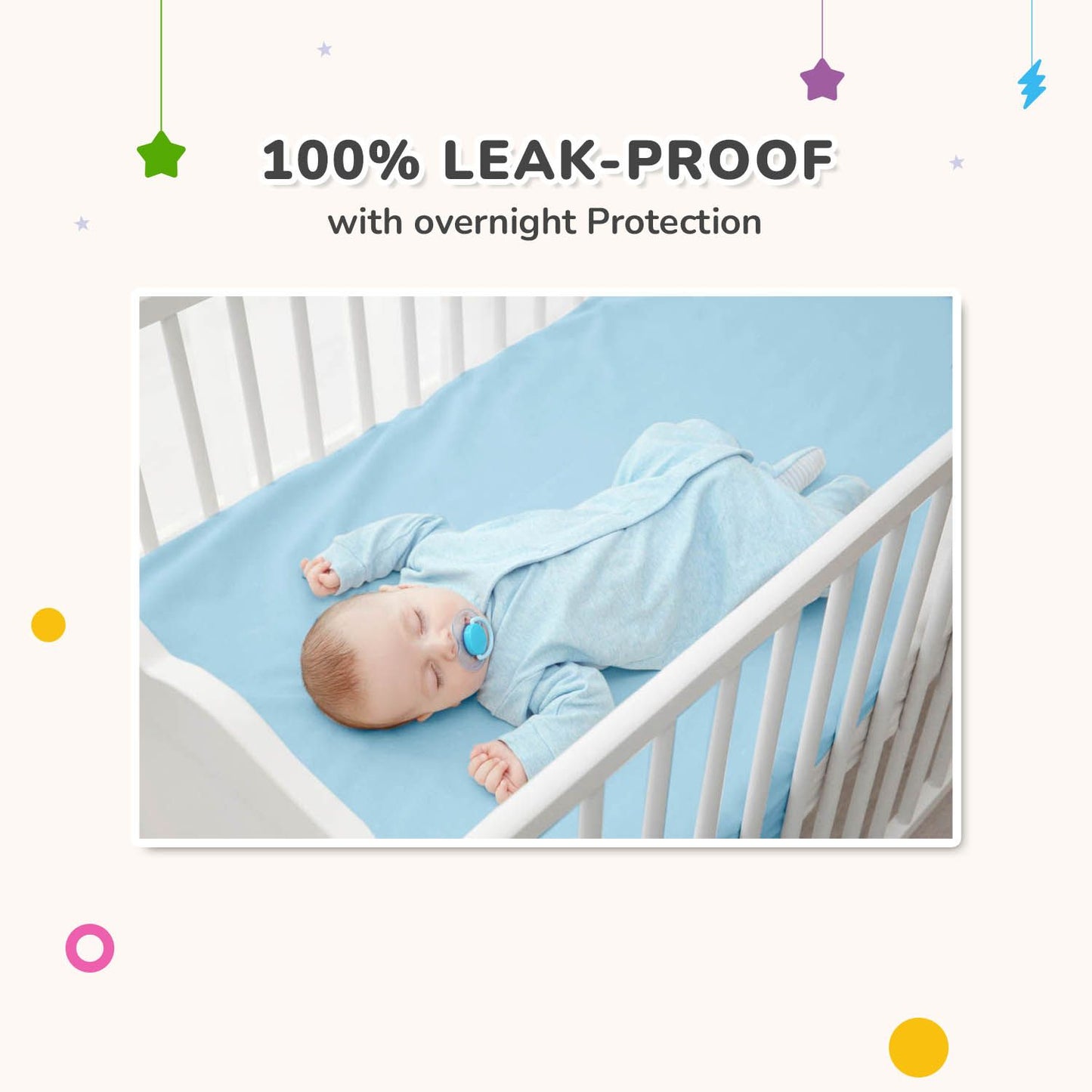R for Rabbit Dry Nap Bliss Premium Pee Protector Sheet Blue