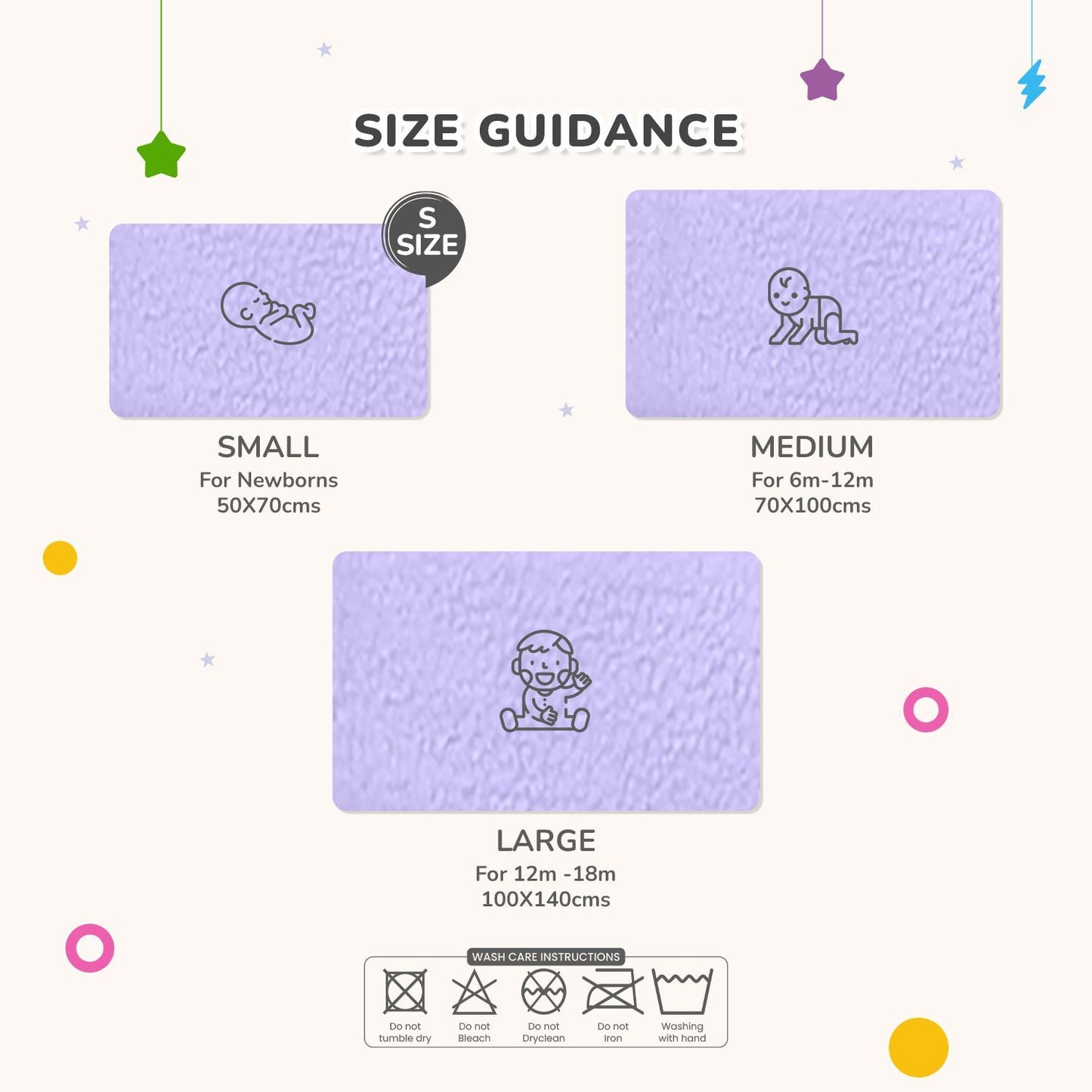 R for Rabbit Dry Nap Bliss Premium Pee Protector Sheet Purple