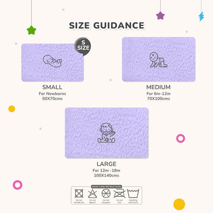 R for Rabbit Dry Nap Bliss Premium Pee Protector Sheet Purple