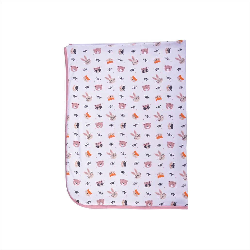 Tiny Lane Newborn Baby Blanket - Faces Design