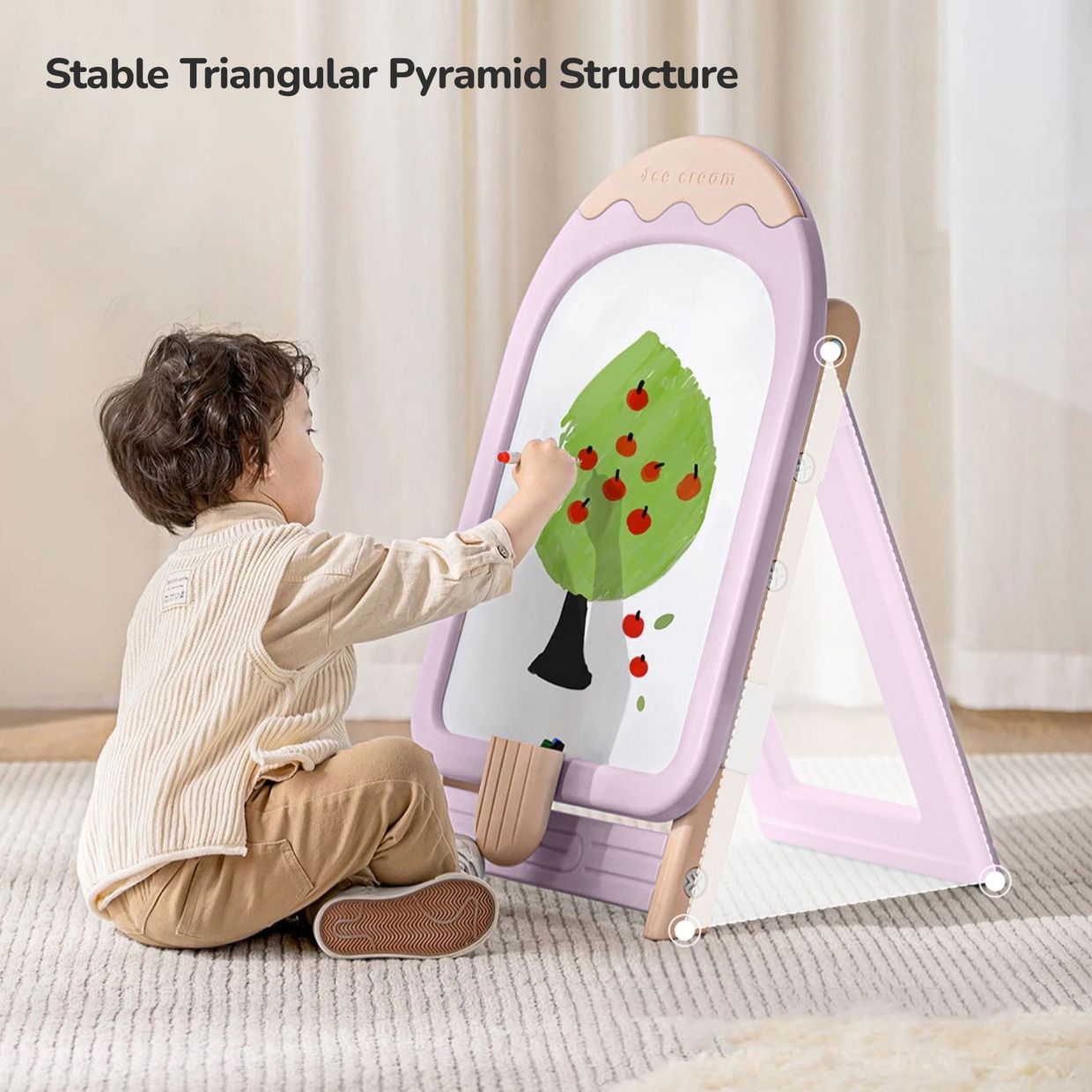 R for Rabbit Little Genius Candy- Set of Board & Chair Purple