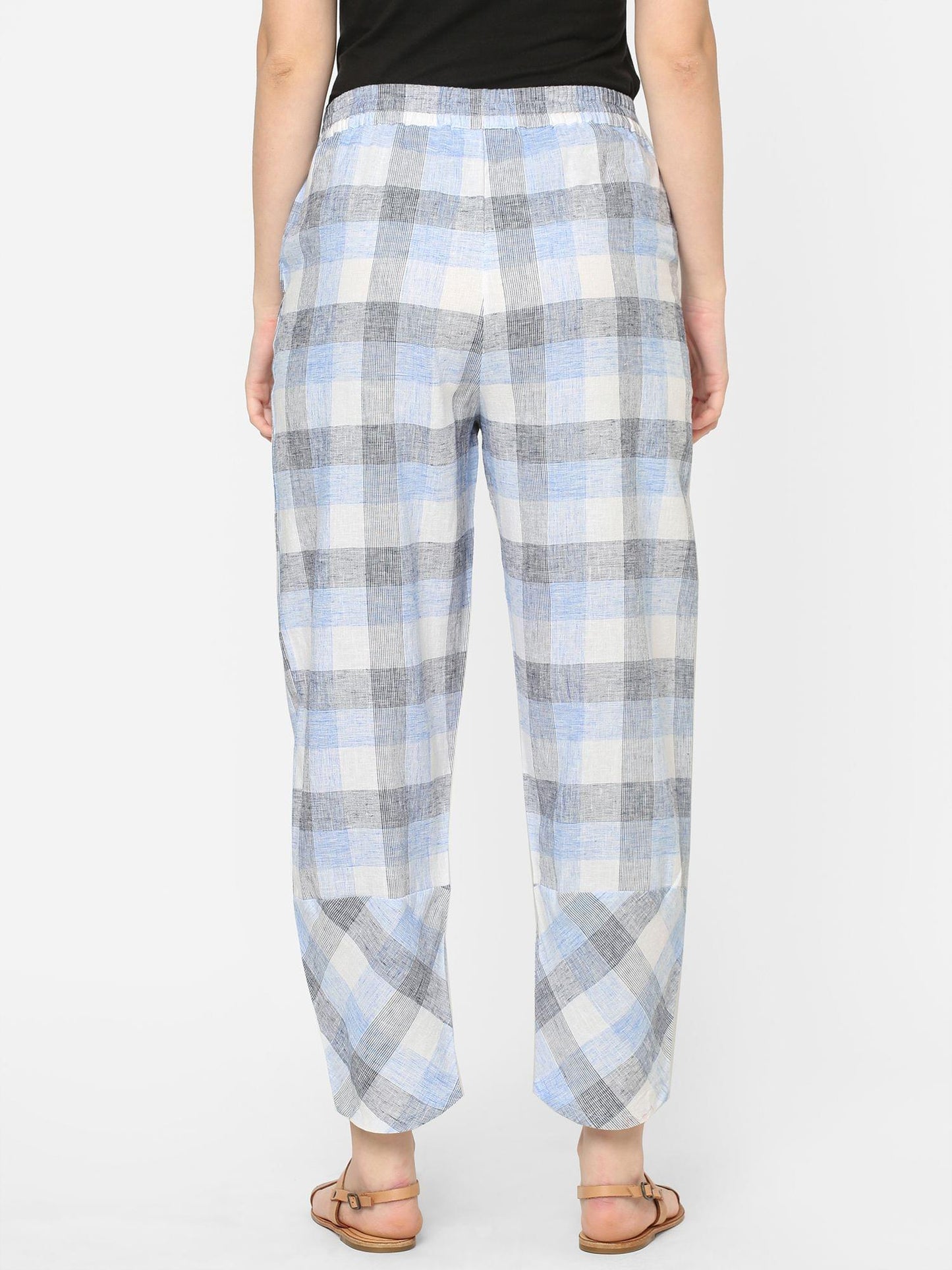 Mystere Paris Cotton Checks Loung Pants