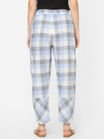 Mystere Paris Cotton Checks Loung Pants
