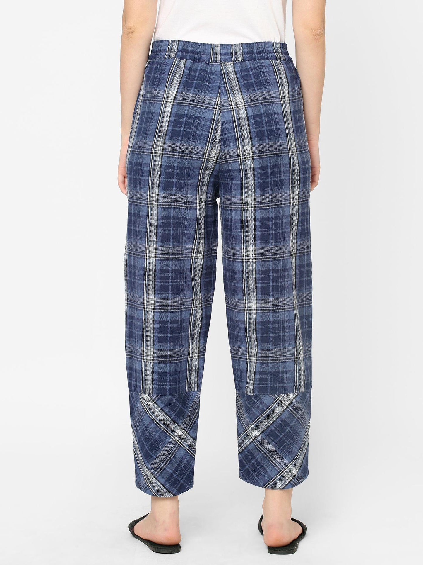 Mystere Paris Blue Checked Lounge Pants