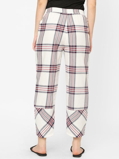 Mystere Paris Multicolored Checked Loung Pants