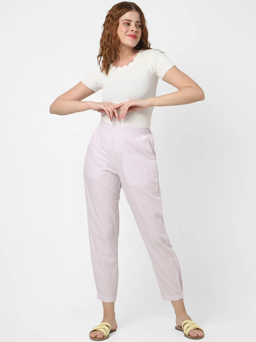 Mystere Paris Liliac Striped Lounge Pants
