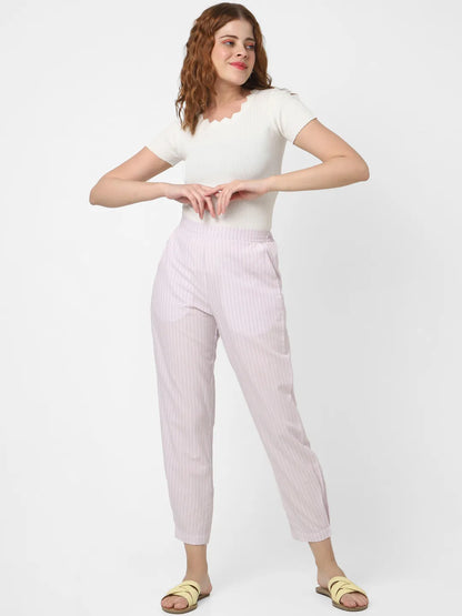 Mystere Paris Liliac Striped Lounge Pants